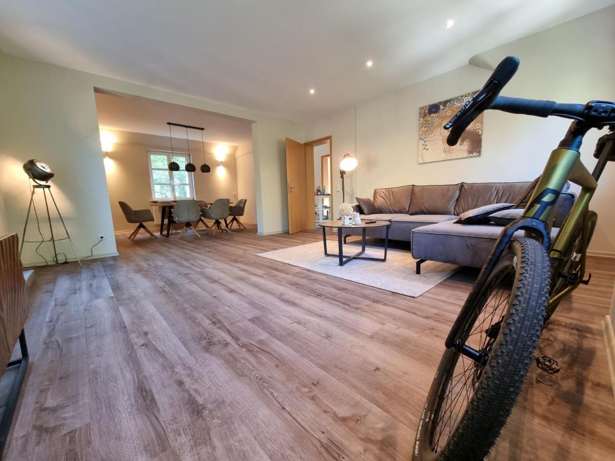 5 Sterne Bahnhoftraum, Appartement "Waldliebe" 133Qm, Grosse Terrasse 70Qm, Qr Code Scannen Fuer Virtuellen Rundgang, Premium Ausstattung Брацнфельс Екстер'єр фото